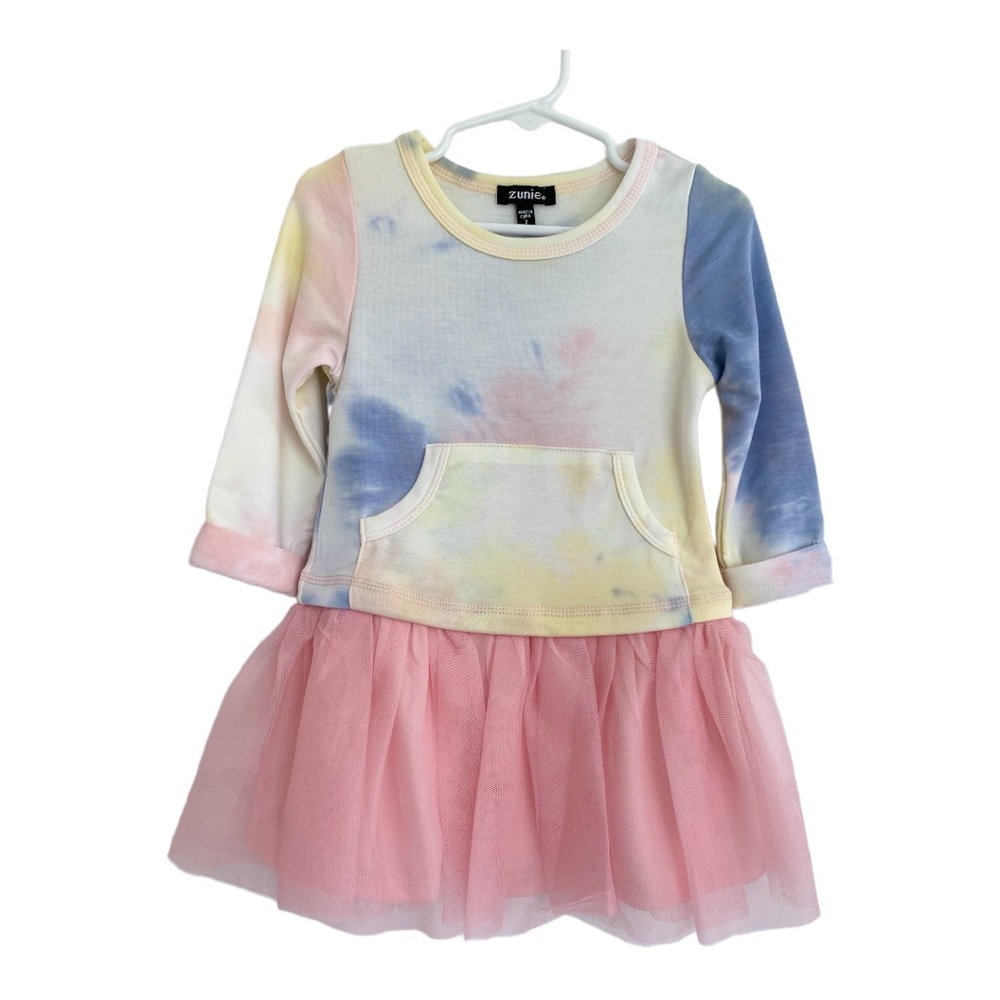 NWOT Zunie Tie-Dye Mesh Skirt Dress. Size: 2